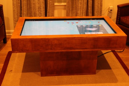 Touch Screen coffee table on the Android screen